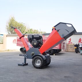 Drum Wood Chipper Factory - New Design 15HP Gasoline Engine 120mm