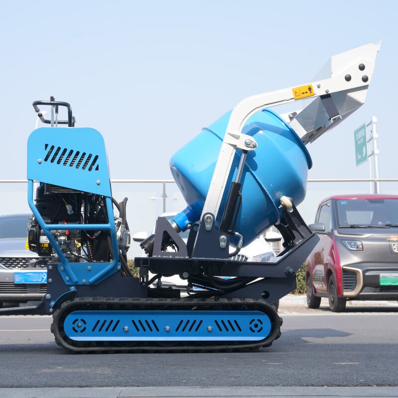 Mini Dump Truck Mixer Supplier - Free Shipping Mobile Self Loading Hydraulic