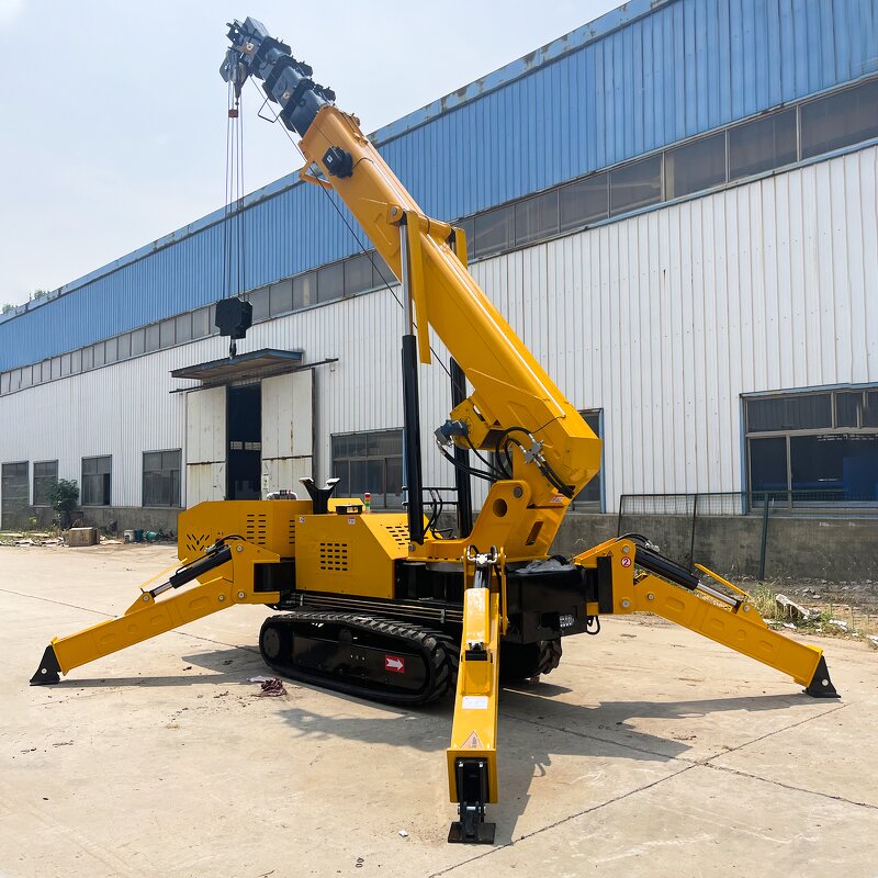 Mobile Spider Cranes Factory - Free Shipping 5 Ton Telescopic Arm Crawler