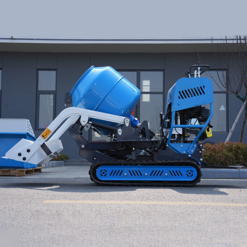 Mini Dump Truck Mixer Supplier - Free Shipping Mobile Self Loading Hydraulic