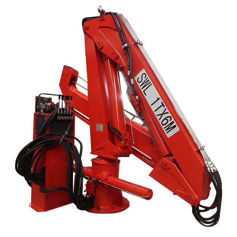 Knuckle Boom Marine Crane Manufacturer - 3200kg Ship Deck