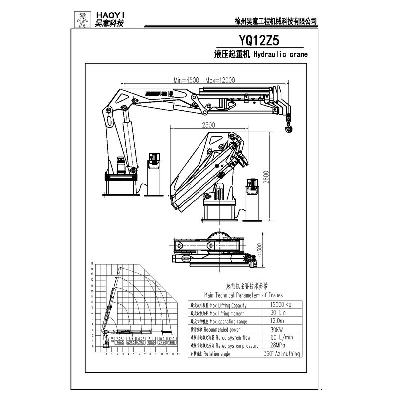 9 Ton Crane Manufacturer - Folding Arm Dredging Hydraulic