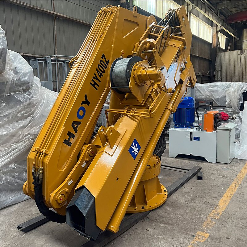 Barge Boat Supplier - Haoy 20t with Crane Ship