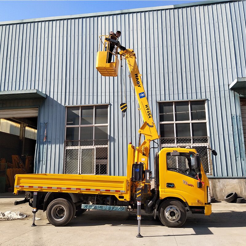 Lorry Telescopic Crane Manufacturer - HAOY 4Ton Stiff Jib