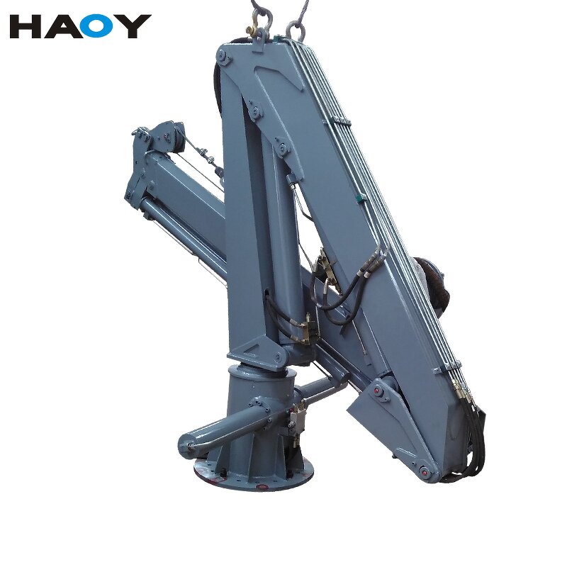 12 Ton Marine Crane Supplier - HAOY New Telescopic Ship