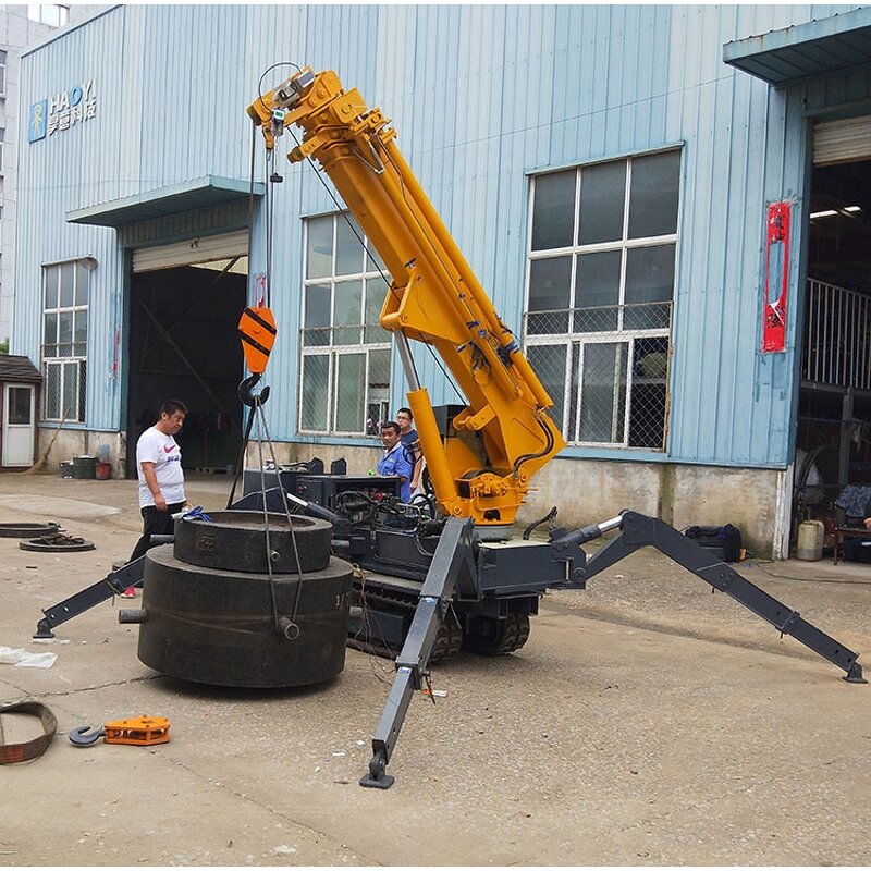 3t Crawler Spider Crane Supplier - Haoy Telescopic Boom