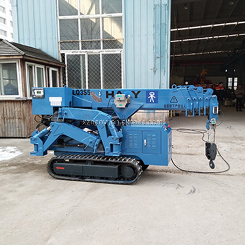 3 Ton Crawler Crane Manufacturer - with Mounted Arm