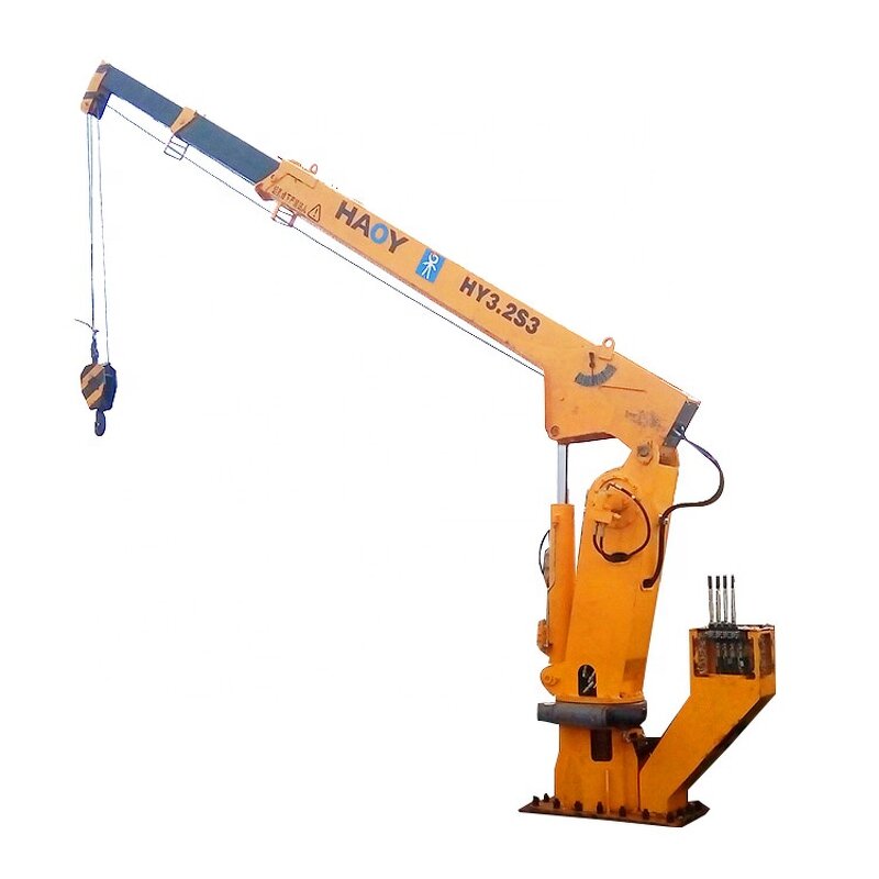 12 Ton Marine Crane Supplier - Folded Boom Deck Harbor