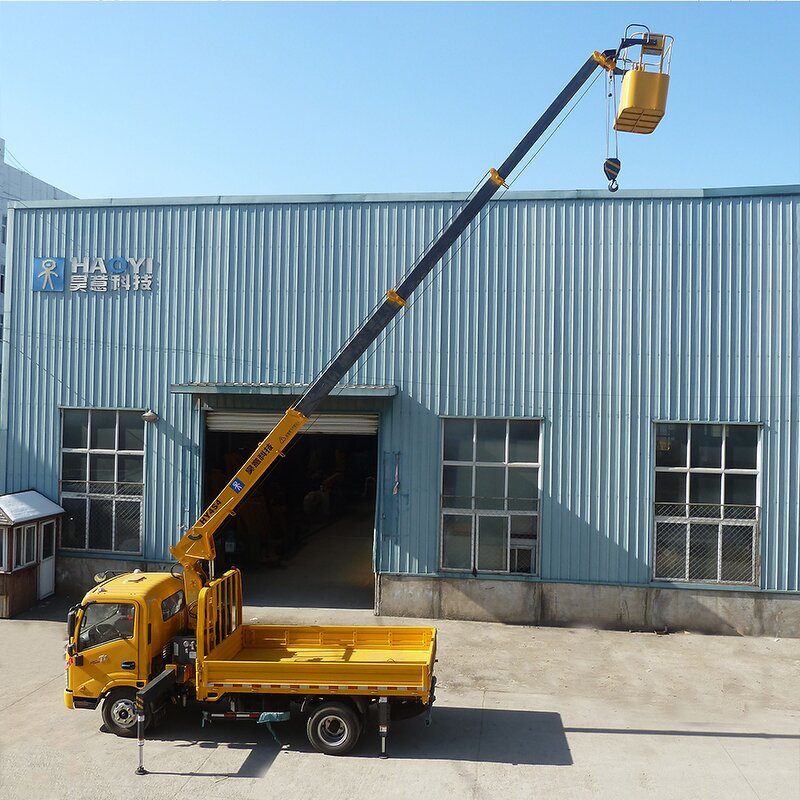 Lorry Telescopic Crane Manufacturer - HAOY 4Ton Stiff Jib