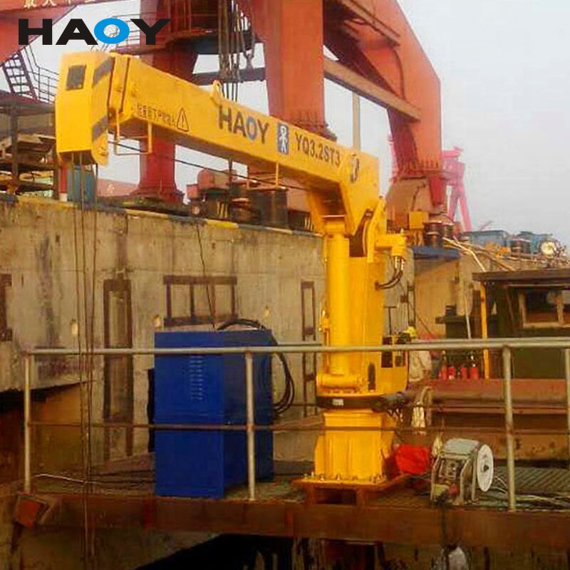 Marine Telescopic Crane Supplier - 6-10 TON Grua New High