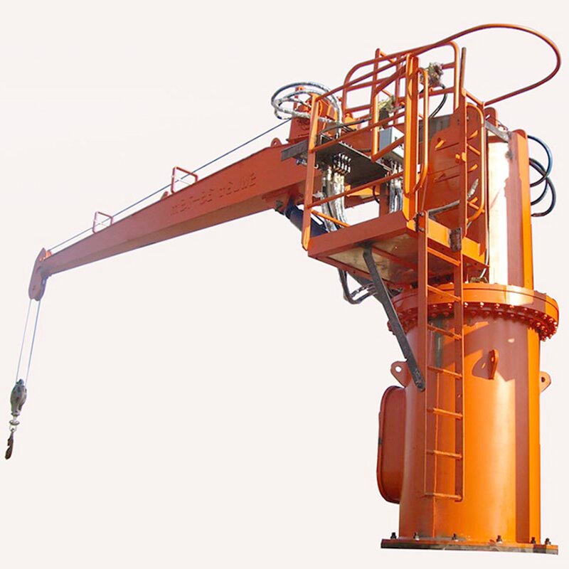 Marine Pedestal Deck Crane Supplier - 2-10ton Hydraulic Boat