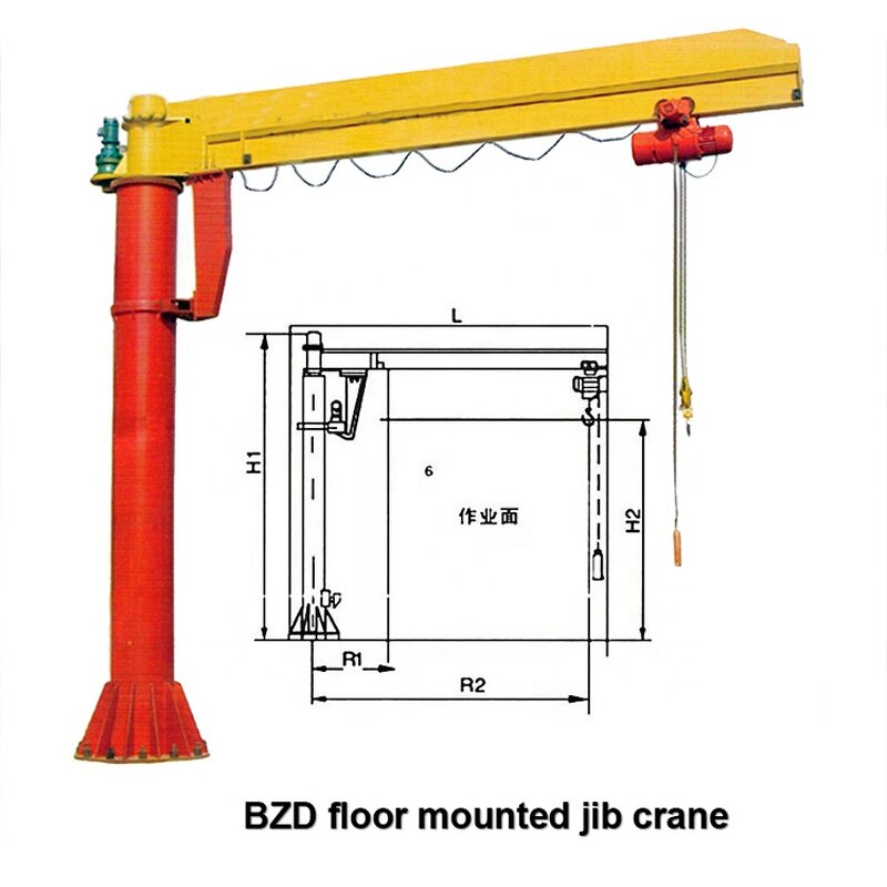Chinese Construction Jib Crane Supplier - 10-15t Arm Swing