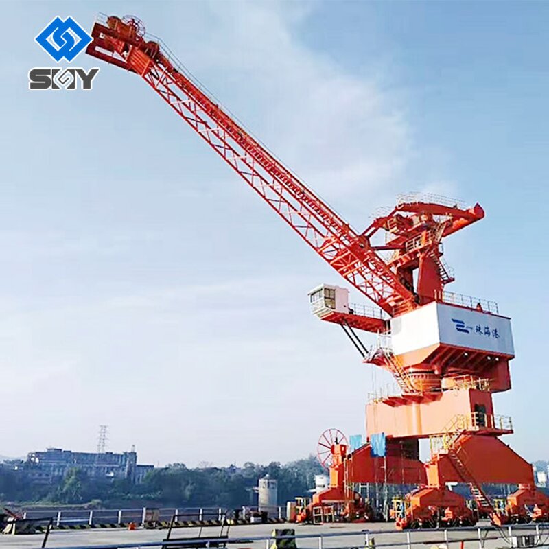 MQ Model Portal Crane Manufacturer - Four Link Jib 80 Ton Dock