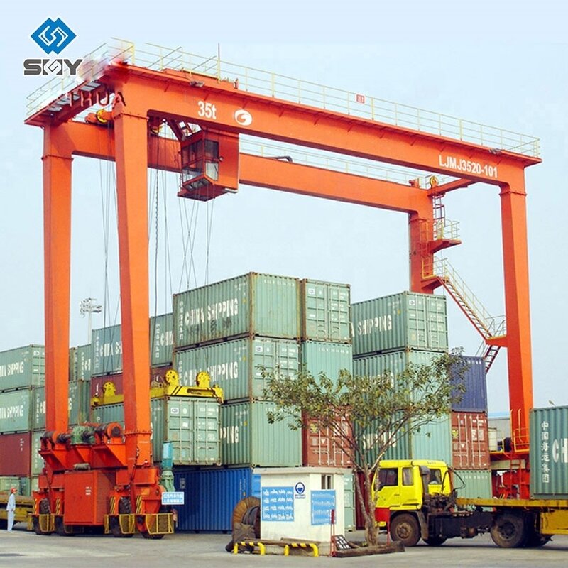 Low Lifting RTG Crane Manufacturer - Yuntian PLC Control 40.5