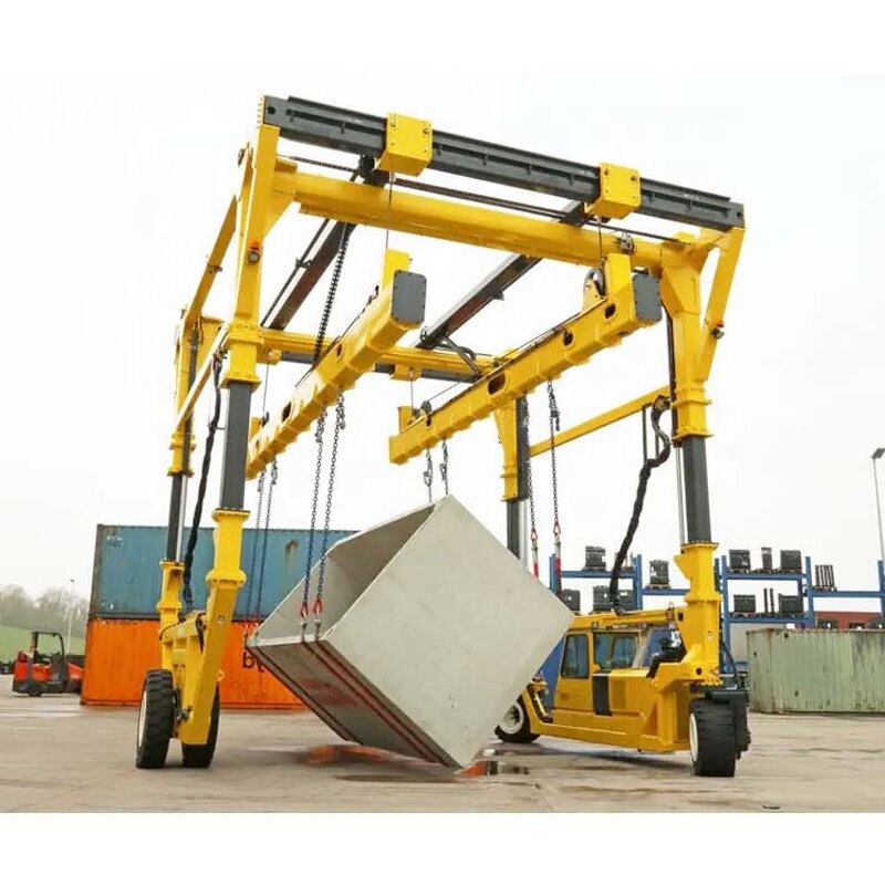 Rubber Tyre Gantry Crane Supplier - Hydraulic System Siemens