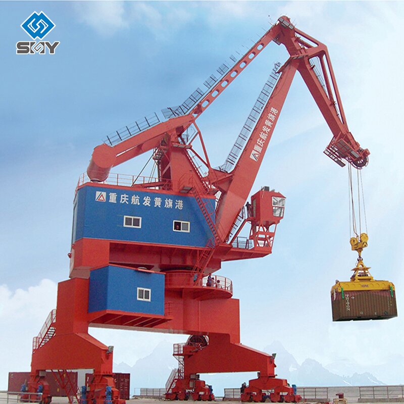 Mobile Harbour Crane Manufacturer - 40-50 Ton Portal with Container
