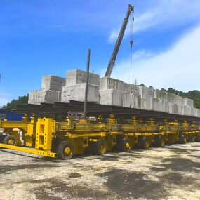 Electric Trackless Transfer Cart Supplier - 320 Tons Transport