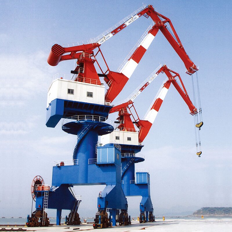 MQ Model Portal Crane Manufacturer - Four Link Jib 80 Ton Dock