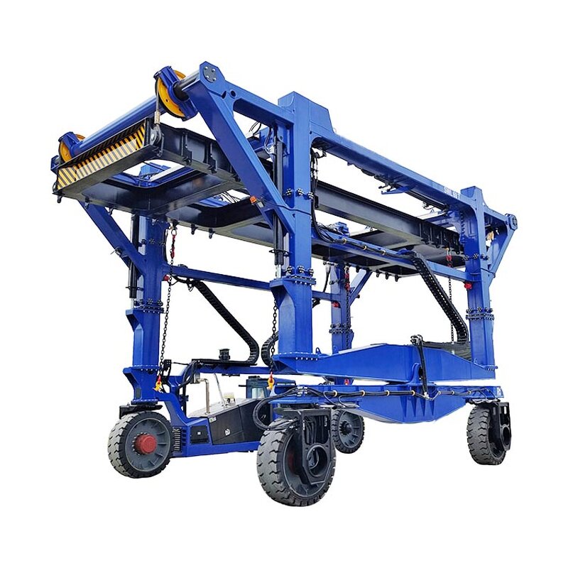 Rubber Tyre Straddle Carrier Manufacturer - 50 Ton with Remote