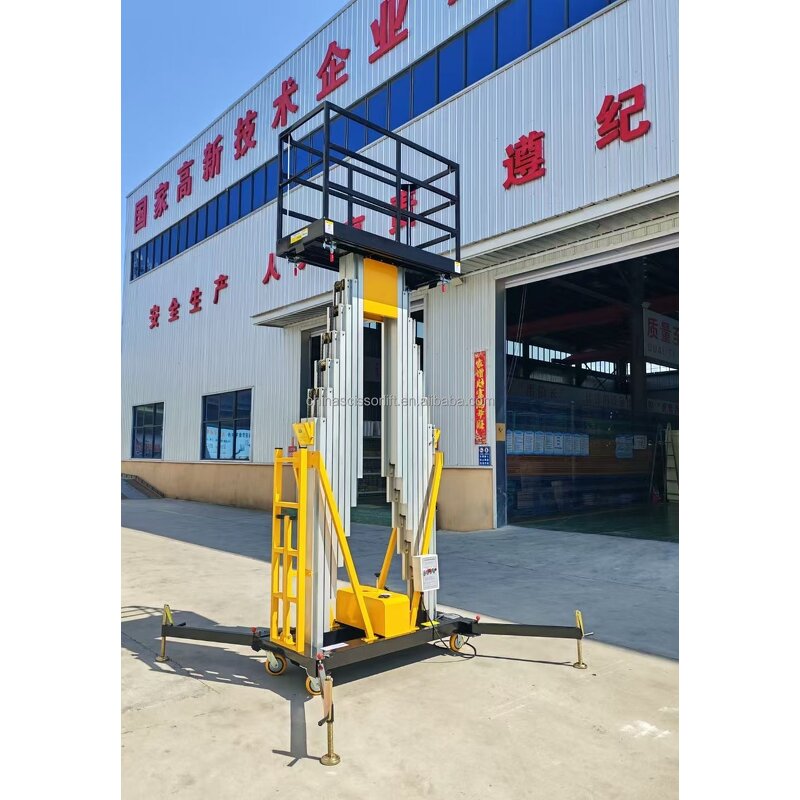 6M Aluminum Alloy Mast Lift Manufacturer - Stable Building Cleaning