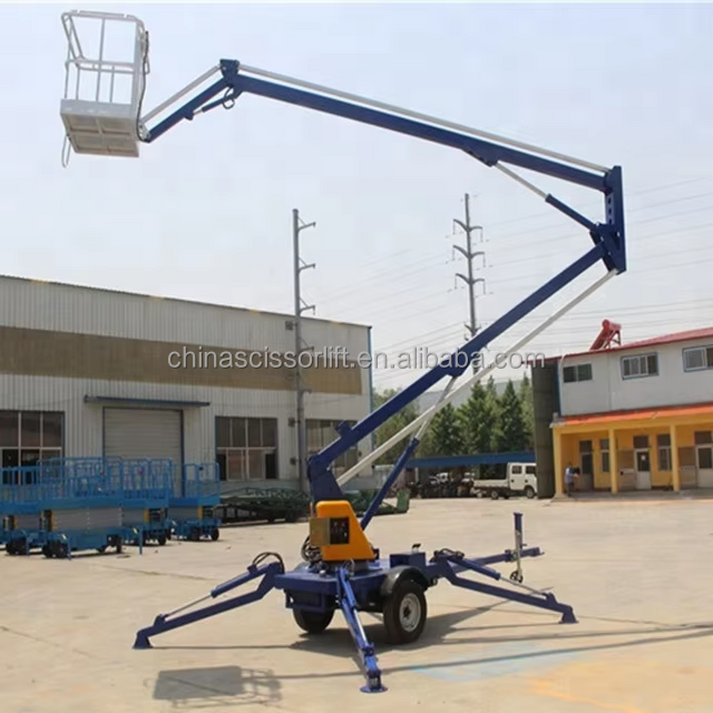 Hydraulic Folding Boom Lift Supplier - 12/16m Articulating Trailer
