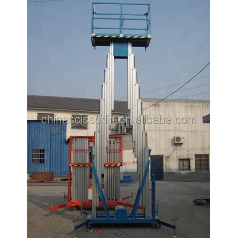 Single Mast Aluminum Lift Manufacturer - 8-10m Height 125kg Load