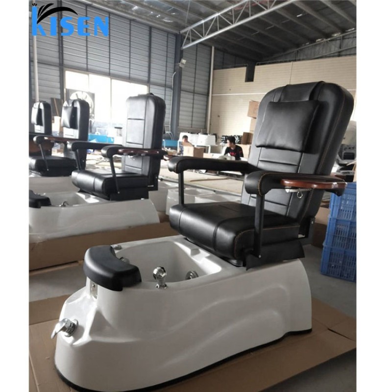 KISEN  White Pedicure Sink Bowls for Spa Massage Pedcure Chairs