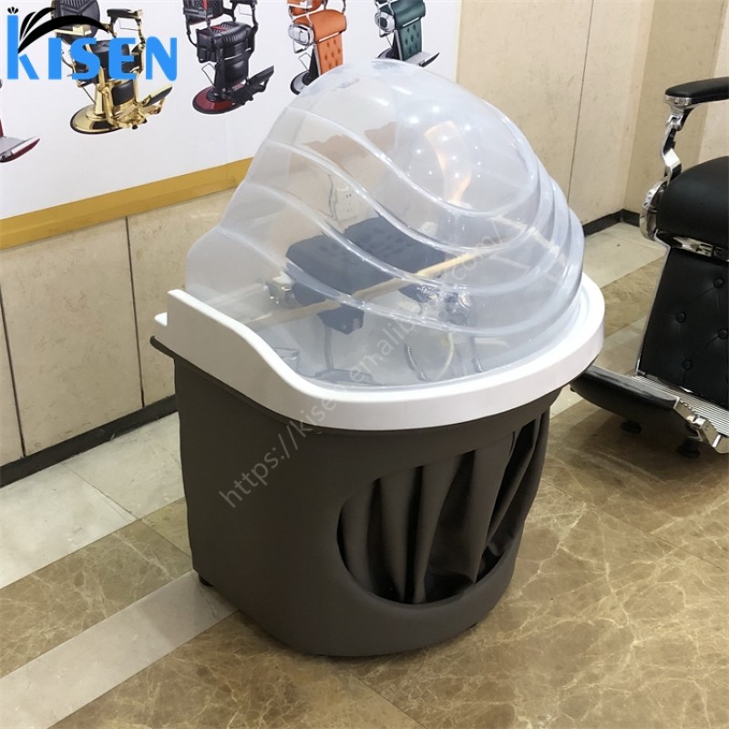 Kisen Newest Portable Mobile Shampoo Basin Salon Furniture Hair With Plumbing Plastic Wash Hair Sink Bowl with Head Therapy