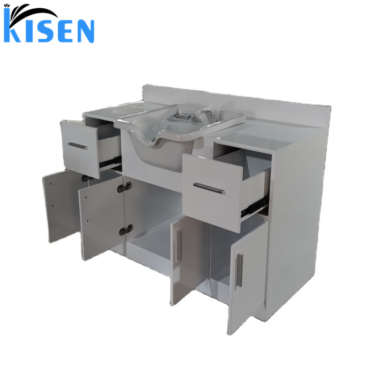 Hot Sale Luxury Hair Wash Basin Plastic Shampoo Sinks Basin Trays Salon Portable Shampoo Sink Hair Basin with Cabinet