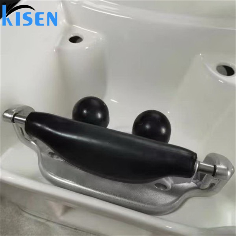 Kisen Modern Hair Salon Shampoo Bowl Massage Shampoo Chair Salon Furniture Backwash Units Hair Washing Chair with Basin