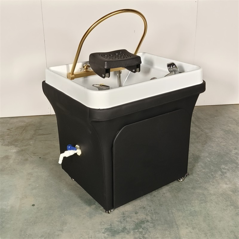 Kisen Factory Supply Barbershop Furniture Portable Durable Salon Shampoo Washing Unit with Fumigation Head Physiotherapy