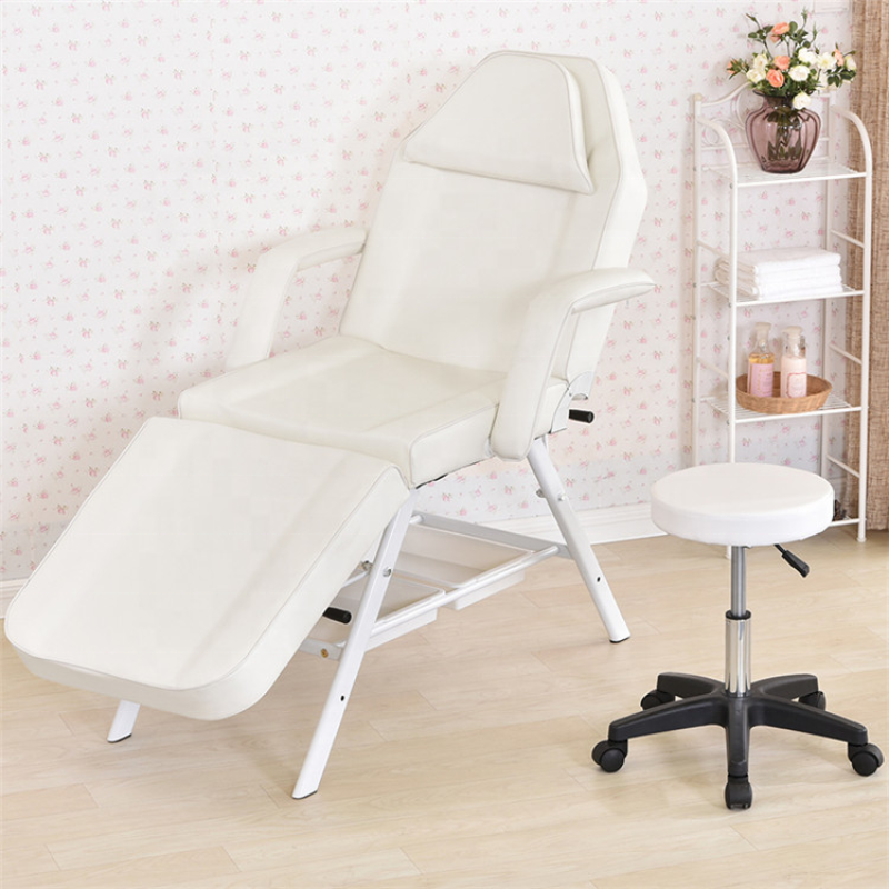 Manual Portable Facial Bed Spa Beauty Bed Black Color KL-509