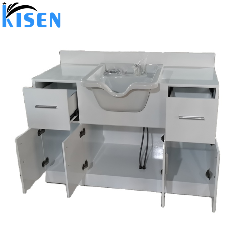 Hot Sale Luxury Hair Wash Basin Plastic Shampoo Sinks Basin Trays Salon Portable Shampoo Sink Hair Basin with Cabinet