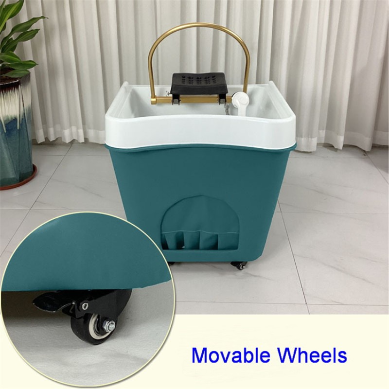 Portable Salon Basin Shampoo Sink Hair Washing Bed for Saloon Furniture Black Shampoo Basin Head Spa No Plumbing.