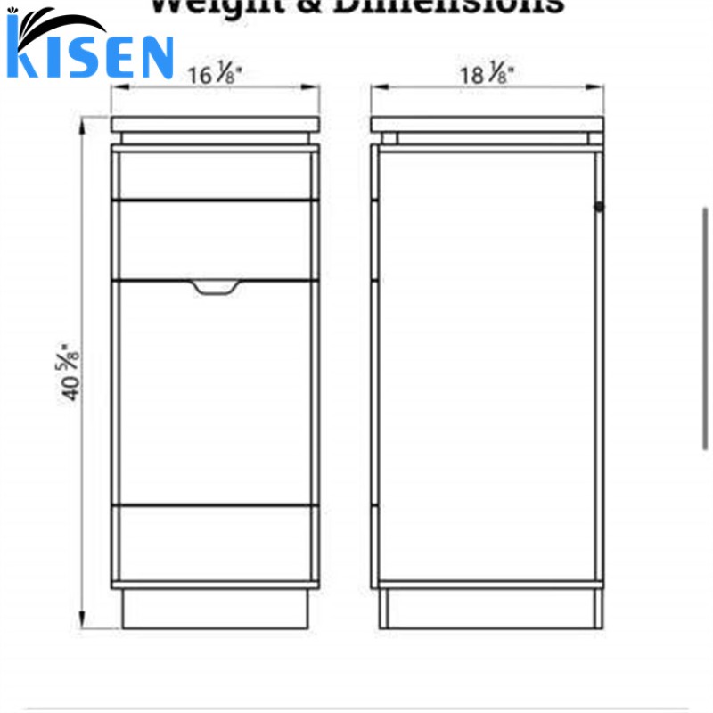 Kisen 2024 Hairdressing Trolley Facial Beauty Machine Trolley Hair Salon Trolley Cart White Steel Wood Box Furniture for Barber