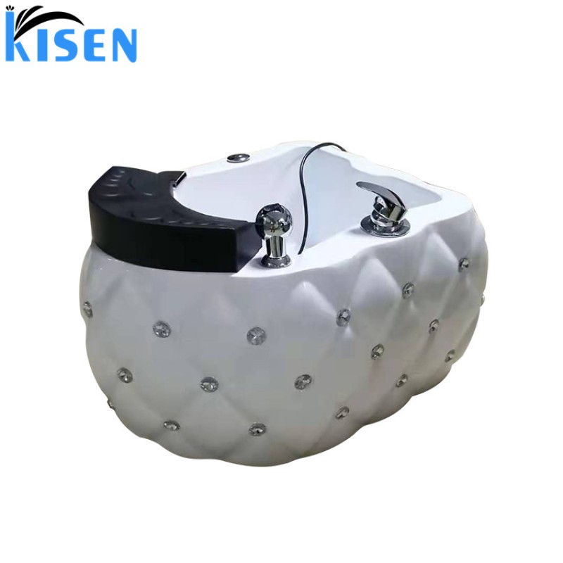 Private Label 2025 New White Hot Sale Promotion Top Quality Pedicure Foot Spa Sink Bowl with LED Light Made in China
