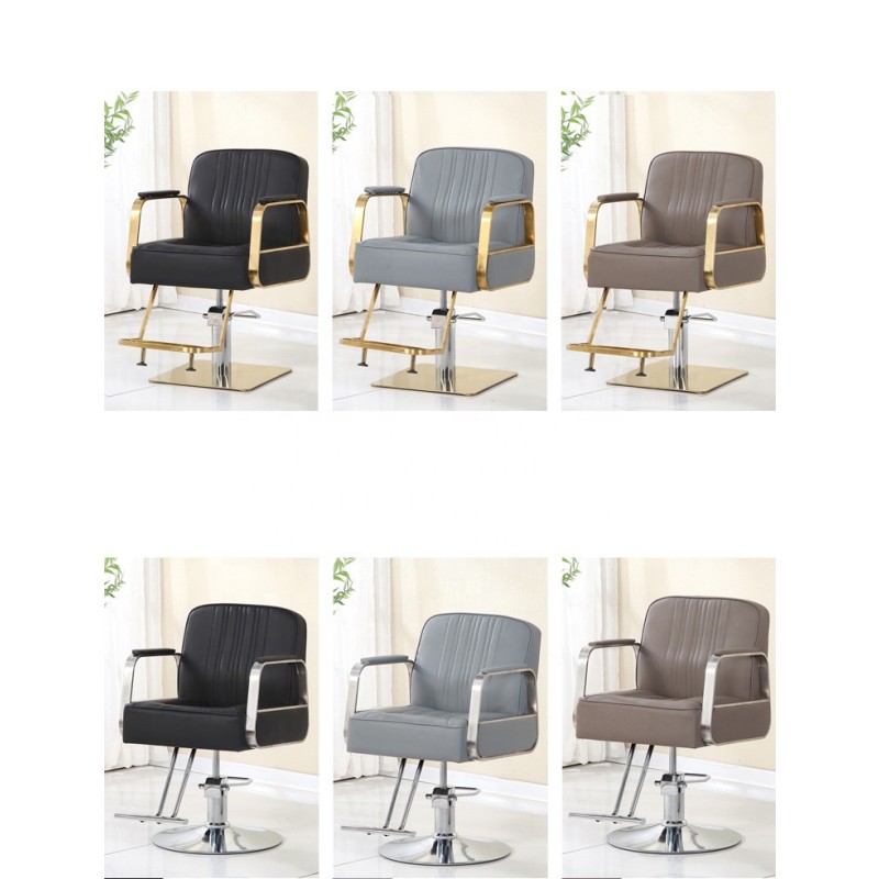 Kisen Modern Barber Shop Barber Chair Hair Salon Special Hairdressing Chair Stool Lift Can Be Put Down the Hair Cutting Chair