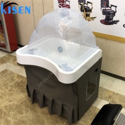 Kisen 2024 Newest Portable Shampoo Sink Durable Hair Washing Bowl With Water Pump Head Therapy in Stock for Barber Shop Salon