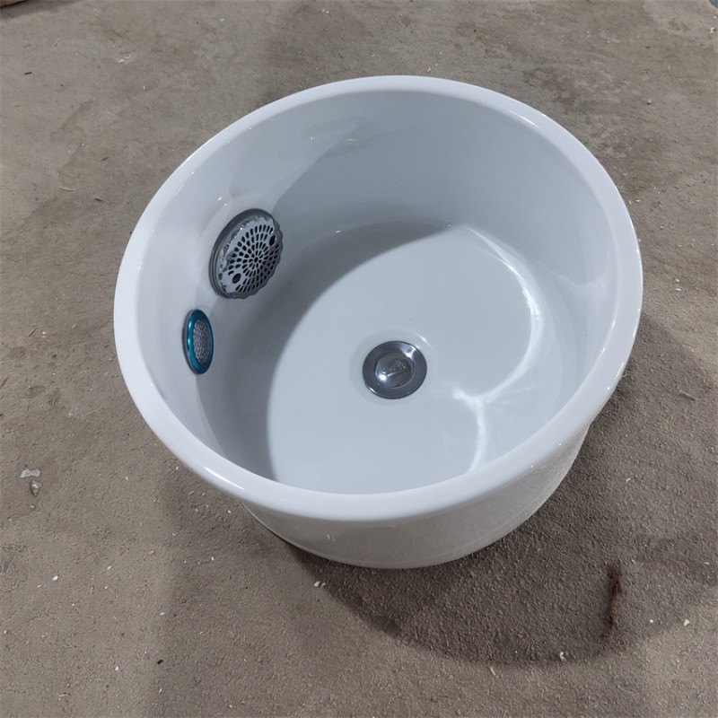 Luxury Pedicure Sink Bowls Basin with Drain Pump No Plumbing Pipeless Acrylic Plastic whirlpool for Foot Spa Beauty Salon Use