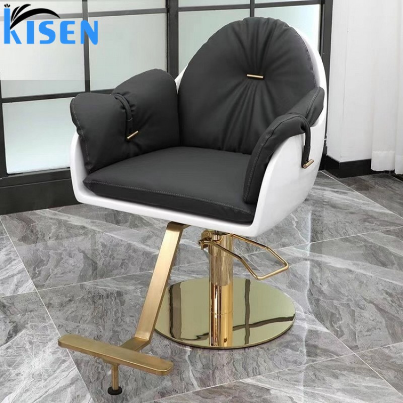 Kisen Hot-sale Modern Luxury Barber Salon Styling Chair Hairdressing Chair Salon Chairs for Beauty Salon Cutting Hair