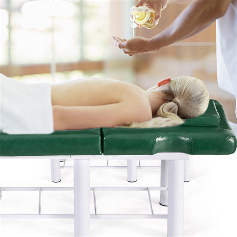 Kisen Salon Furniture Beauty Massage Facial Bed Black Color with Stool