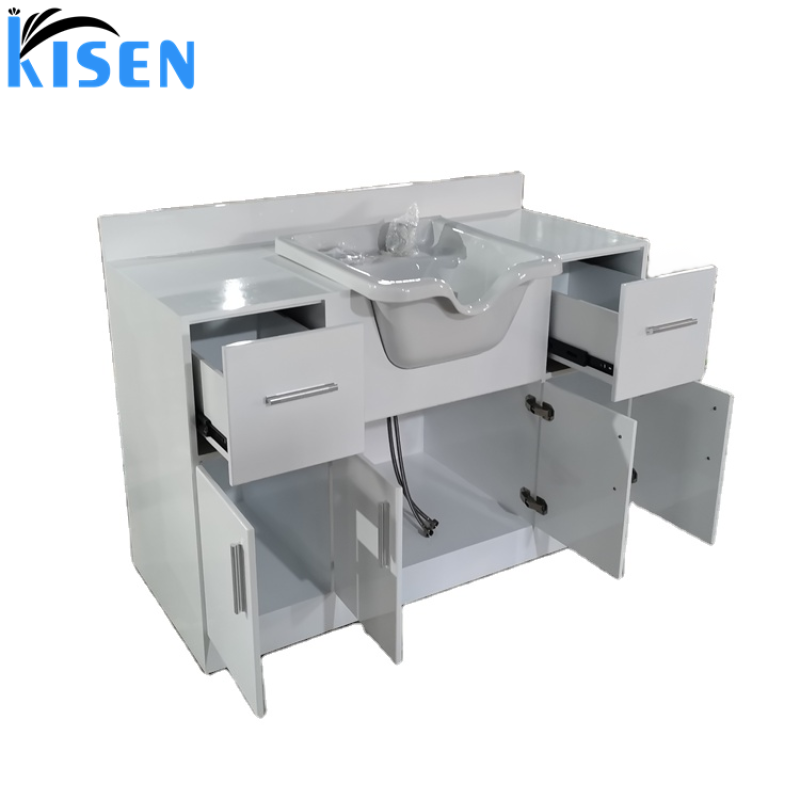 Hot Sale Luxury Hair Wash Basin Plastic Shampoo Sinks Basin Trays Salon Portable Shampoo Sink Hair Basin with Cabinet