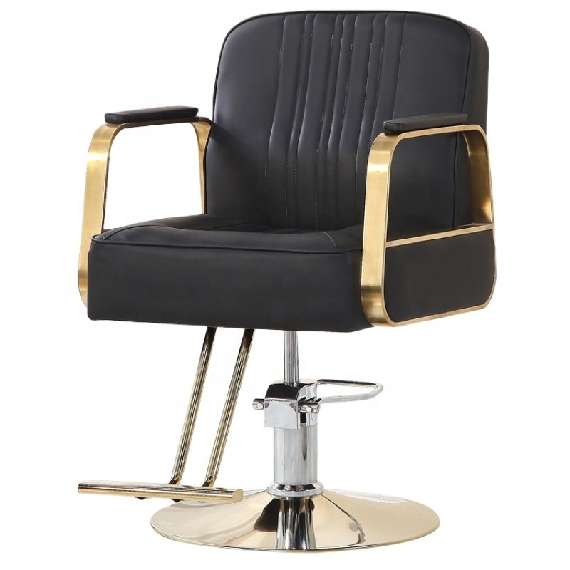 Kisen Wholesale Salon Chairs Furniture Hairdressing Salon Beauty Styling Optional Base and Color Barber Chair for Beauty Shop