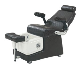 Salon Luxury Foot Pipeless Black Foot Spa Massage Pedicure Chair for Sale