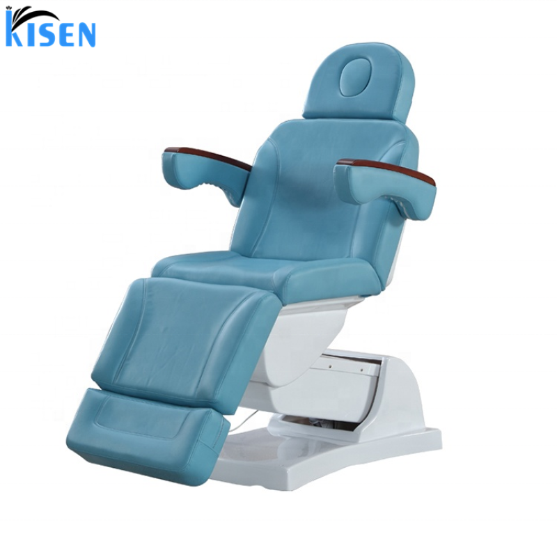 Facial Bed Electric White Spa Bed Beauty Blue Salon Bed