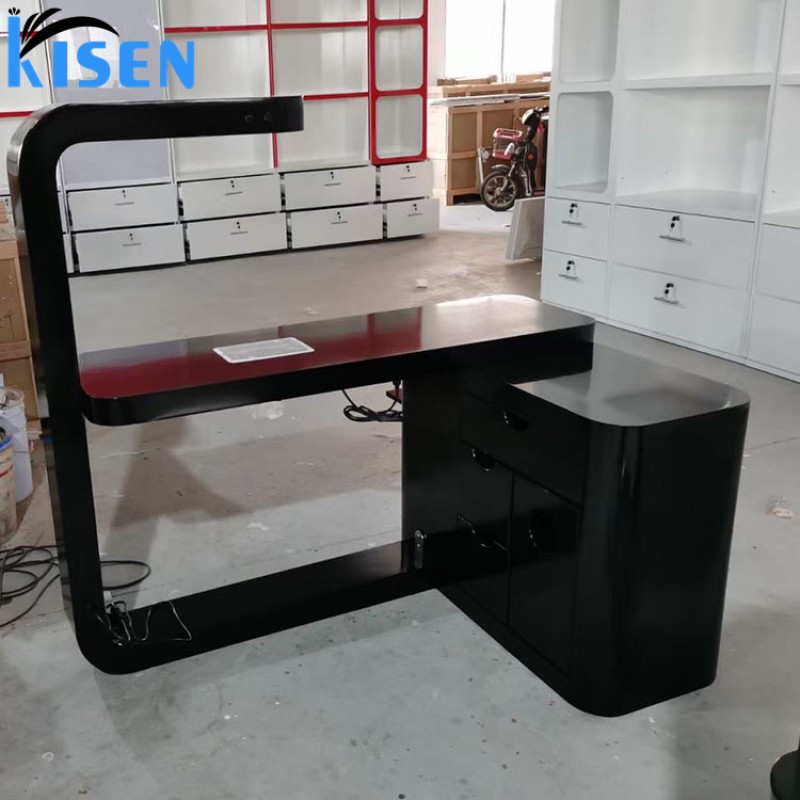 KISEN Hot Selling Nails Salon Furniture Nail Tables Nail Desk Manicure Table With Chair Modern Customized