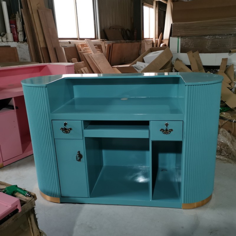 Modern Simple Company Checkout Counter for Front Desk Beauty Salon Clothing Shop Restaurant & Bar Counter Cash Register Corner