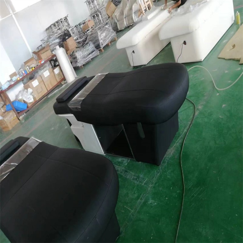 Kisen Hot Sale Hair Washing Gold Bed Salon Sink Shampoo Bowl Chair with One-stop Service for Beauty and Hair Spa Salon