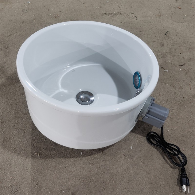 Vintage Ceramic High Quality Luxury Pedicure Spa Bowl Foot with Drain White No Plumbing for Beauty Spa Salon
