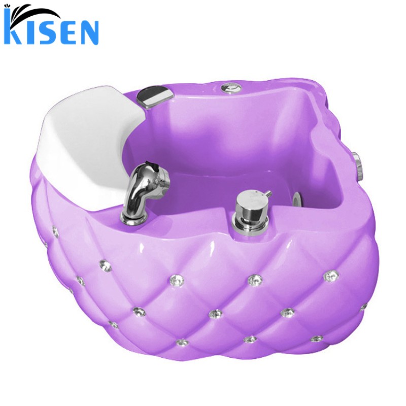 Private Label 2025 New White Hot Sale Promotion Top Quality Pedicure Foot Spa Sink Bowl with LED Light Made in China